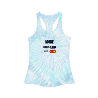 SMARTSY ARTSY Tie Dye Racerback Tank Top