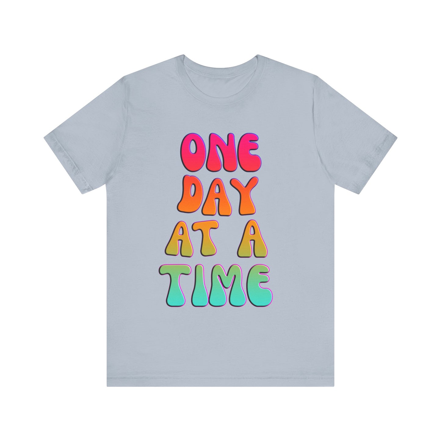 ONE DAY AT A TIME Groovy Edition Unisex Jersey Short Sleeve Tee