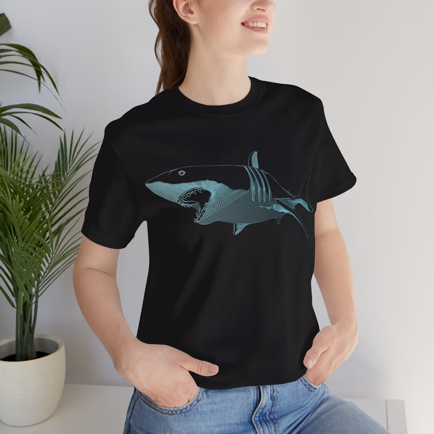 SHARK  01 Unisex Jersey Short Sleeve Tee