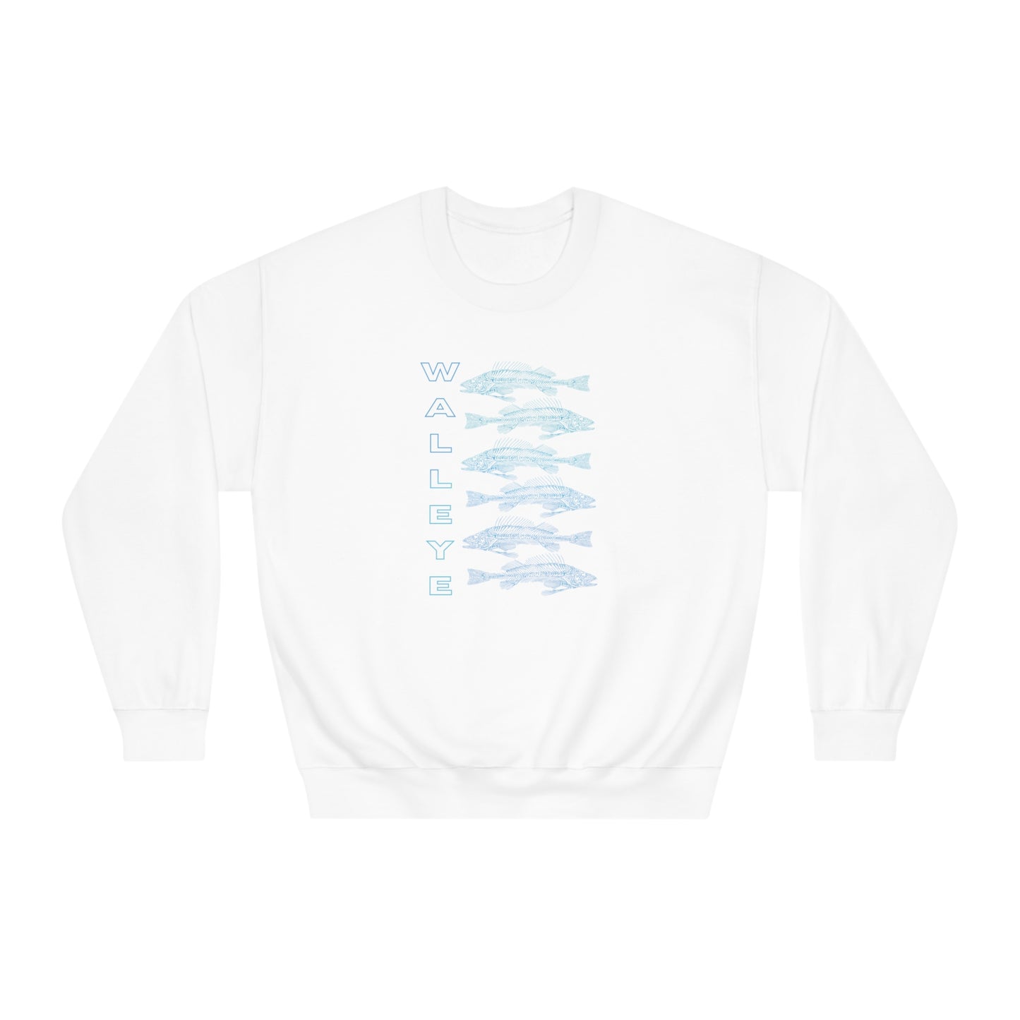 WALLEYE 6 bg gradient Unisex DryBlend® Crewneck Sweatshirt