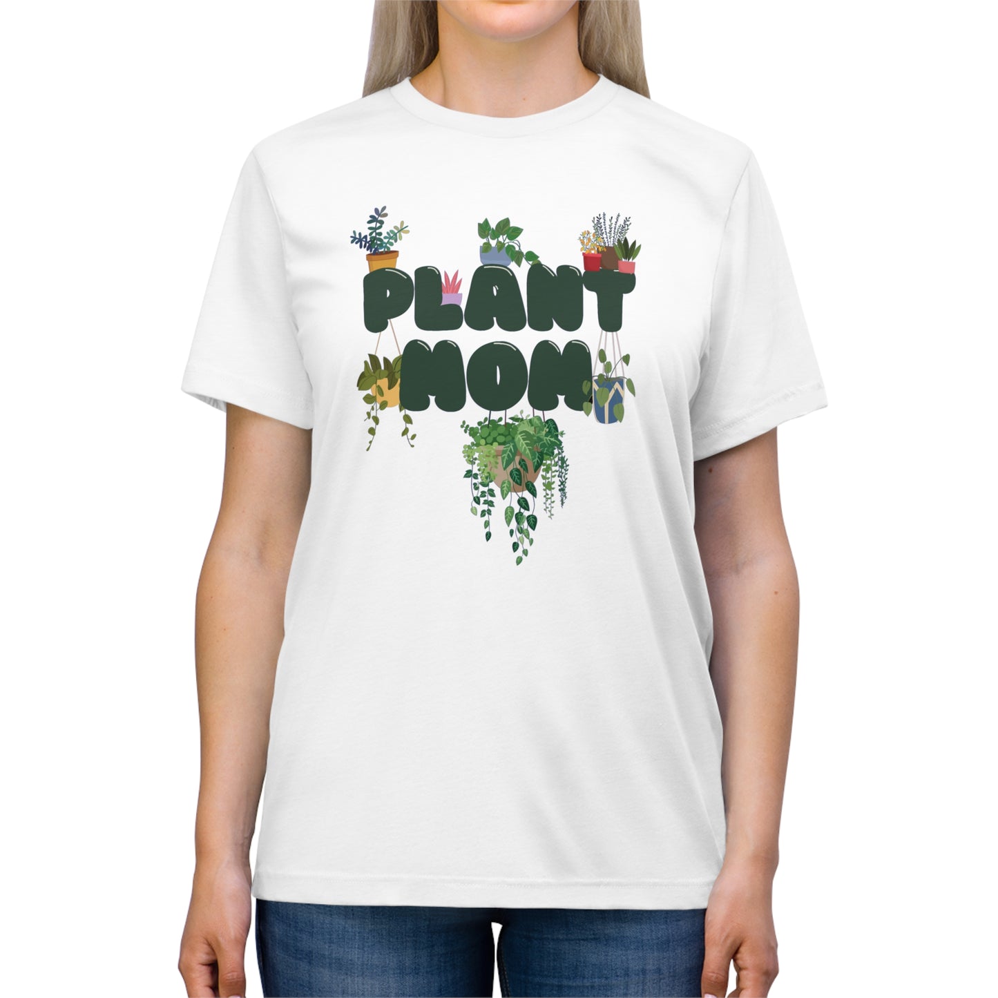 the famous PLANT MOM Unisex Triblend Tee