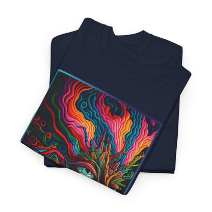 PSYCHEDELIC FACE v 1 Unisex Heavy Cotton Tee