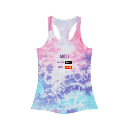 SMARTSY ARTSY Tie Dye Racerback Tank Top