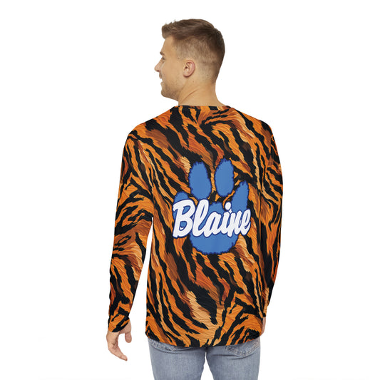 Blaine Bengals Tiger shirt Men's Long Sleeve Shirt (AOP)