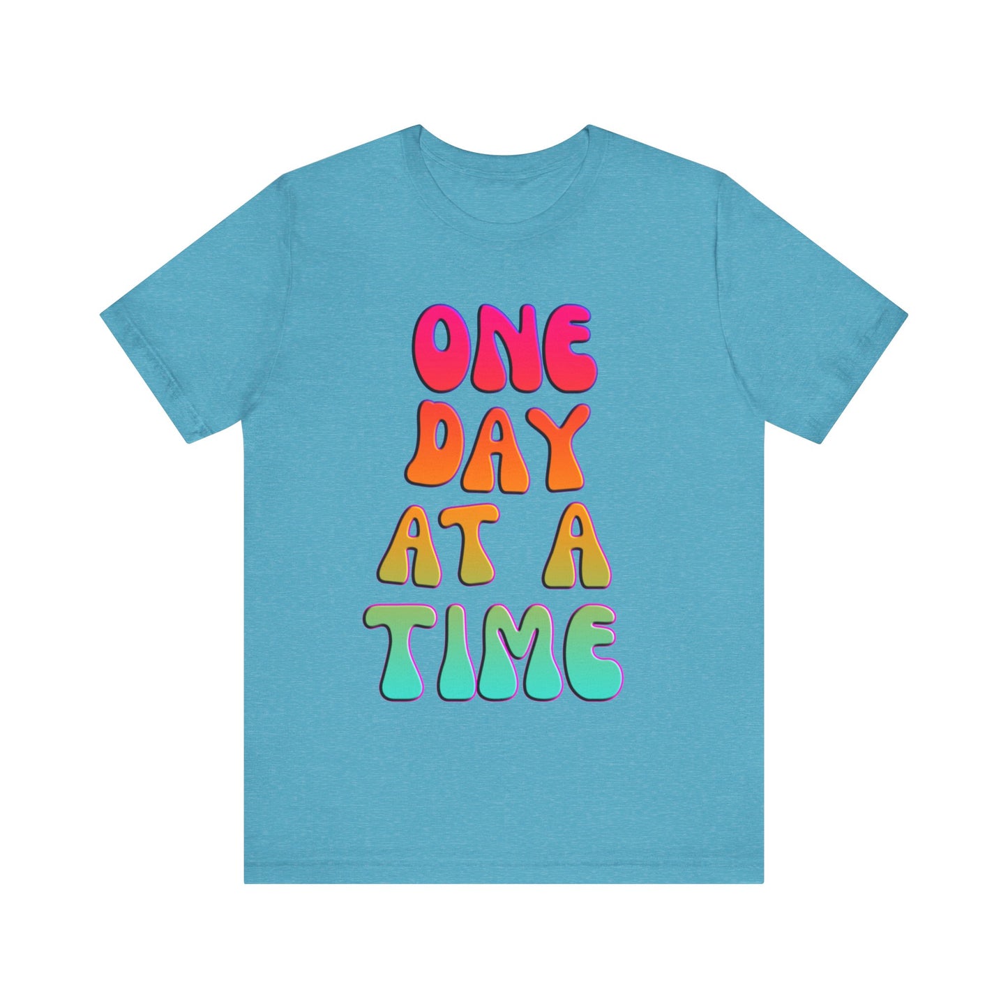 ONE DAY AT A TIME Groovy Edition Unisex Jersey Short Sleeve Tee