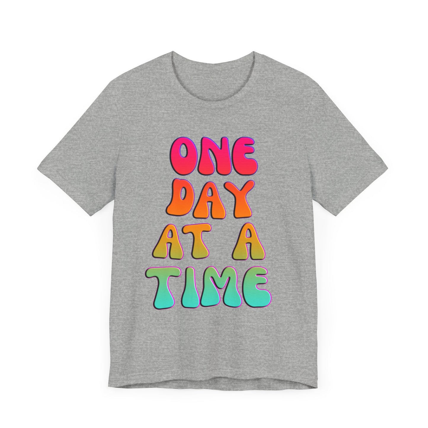 ONE DAY AT A TIME Groovy Edition Unisex Jersey Short Sleeve Tee