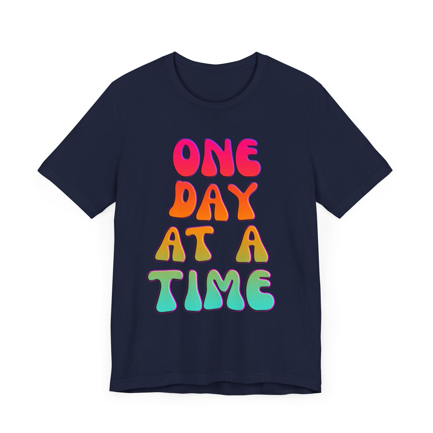 ONE DAY AT A TIME Groovy Edition Unisex Jersey Short Sleeve Tee