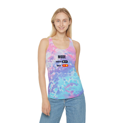 SMARTSY ARTSY Tie Dye Racerback Tank Top