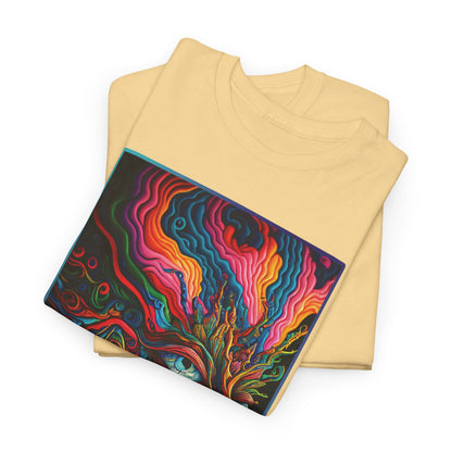 PSYCHEDELIC FACE v 1 Unisex Heavy Cotton Tee