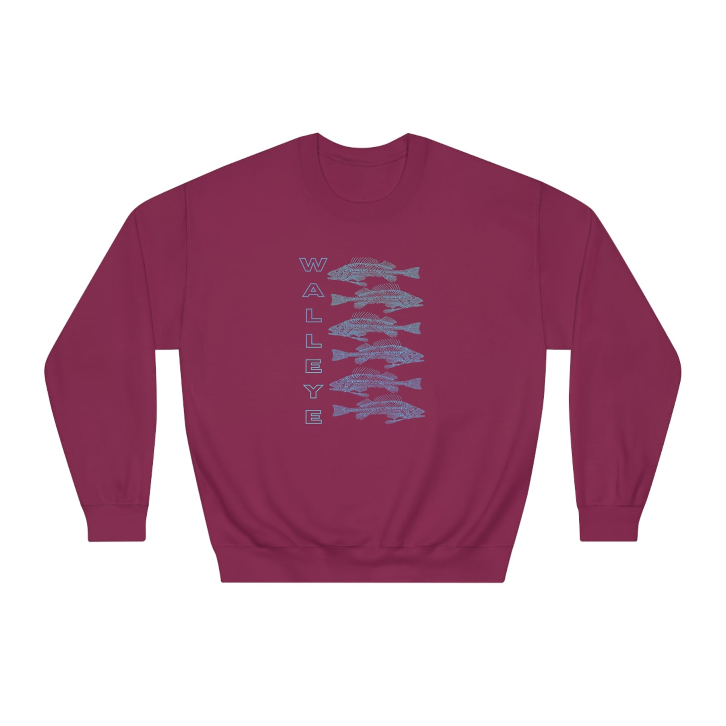 WALLEYE 6 bg gradient Unisex DryBlend® Crewneck Sweatshirt