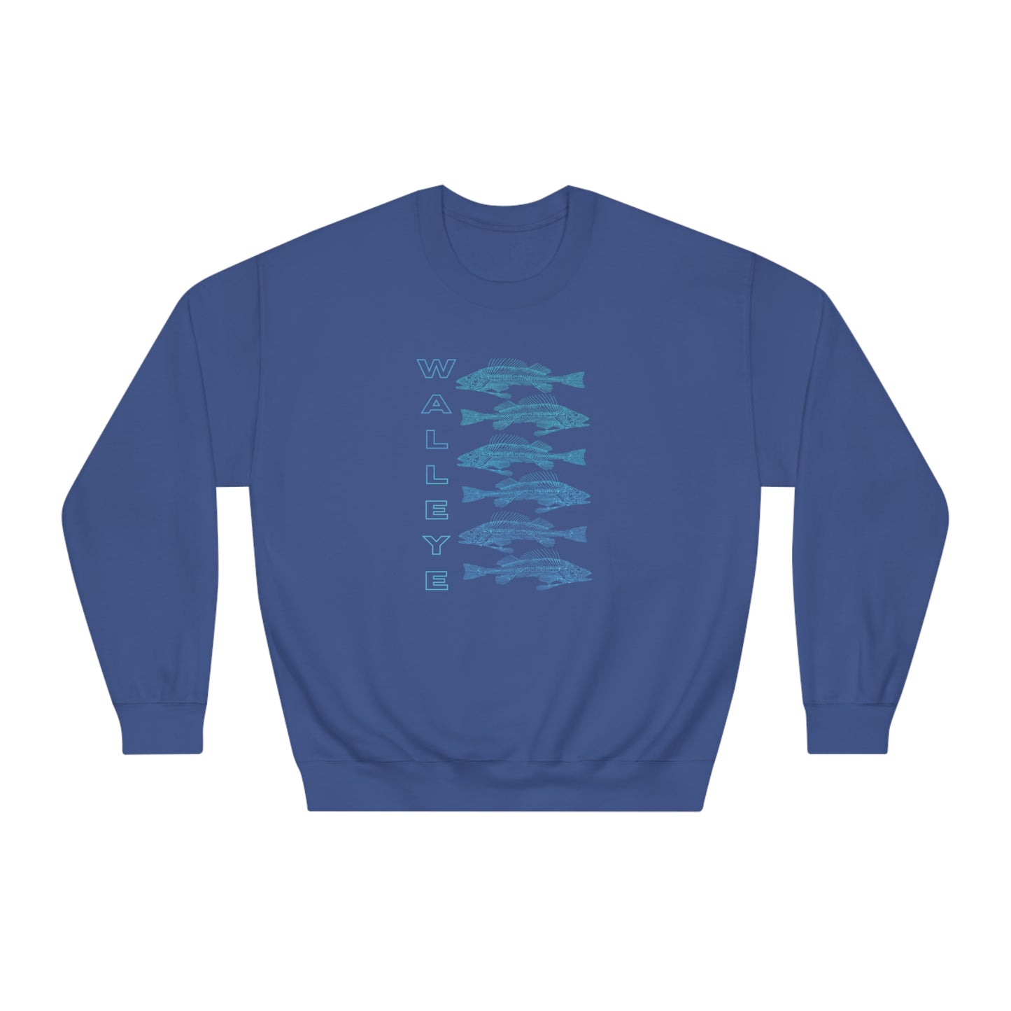 WALLEYE 6 bg gradient Unisex DryBlend® Crewneck Sweatshirt