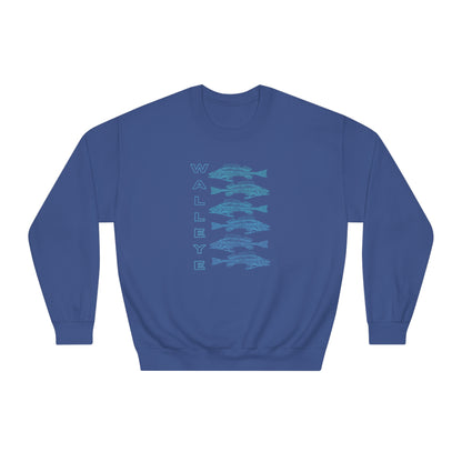 WALLEYE 6 bg gradient Unisex DryBlend® Crewneck Sweatshirt