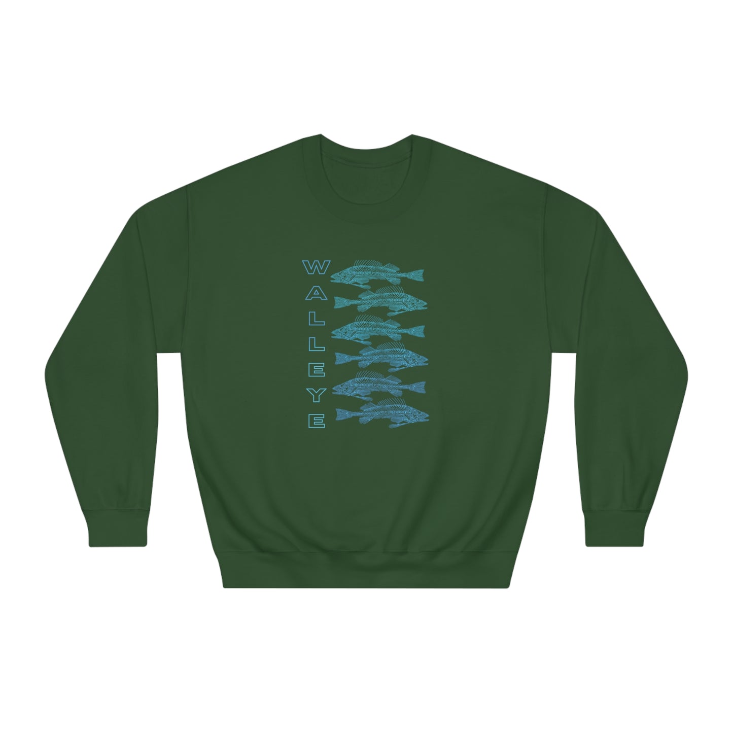 WALLEYE 6 bg gradient Unisex DryBlend® Crewneck Sweatshirt