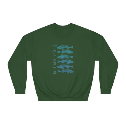 WALLEYE 6 bg gradient Unisex DryBlend® Crewneck Sweatshirt