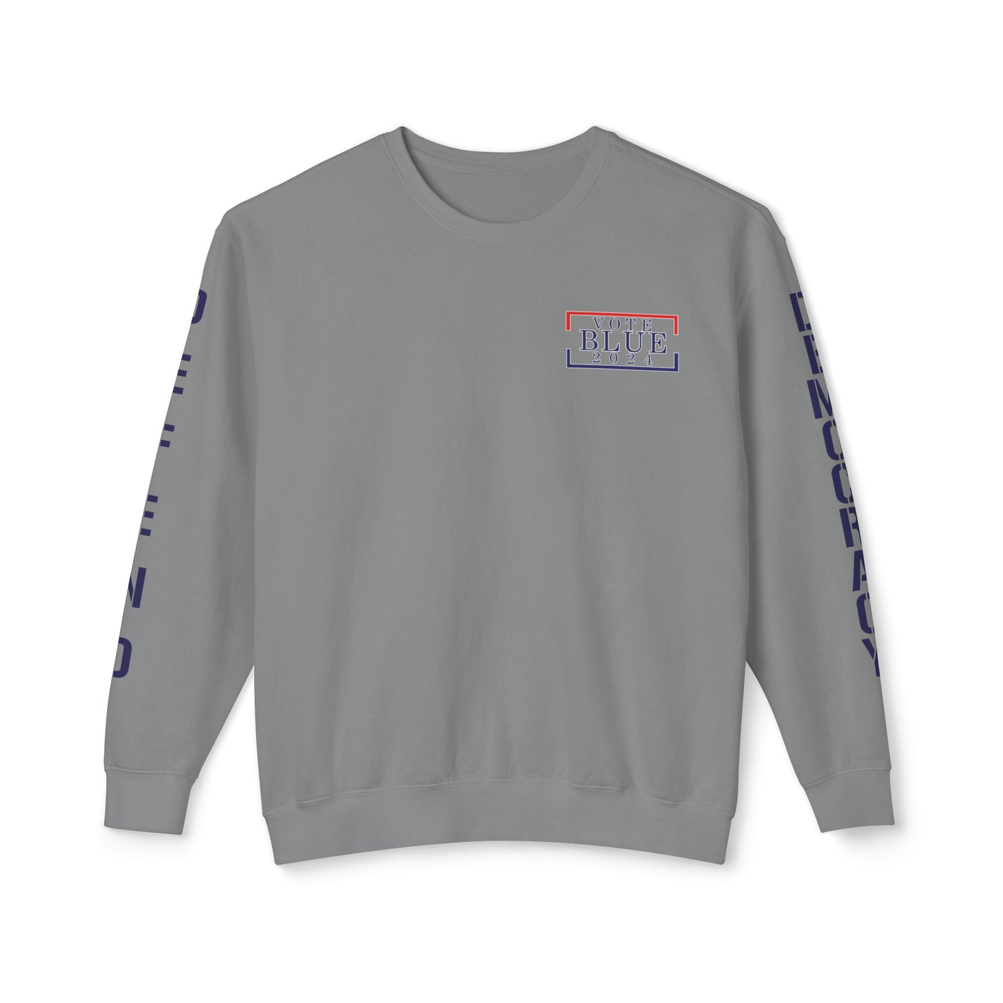 Vote Blue- Sweep the Floor in 2024 Unisex Lightweight Crewneck Sweatshirt