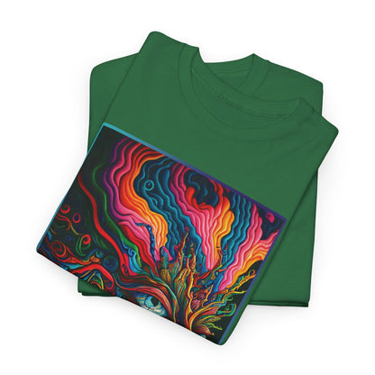 PSYCHEDELIC FACE v 1 Unisex Heavy Cotton Tee