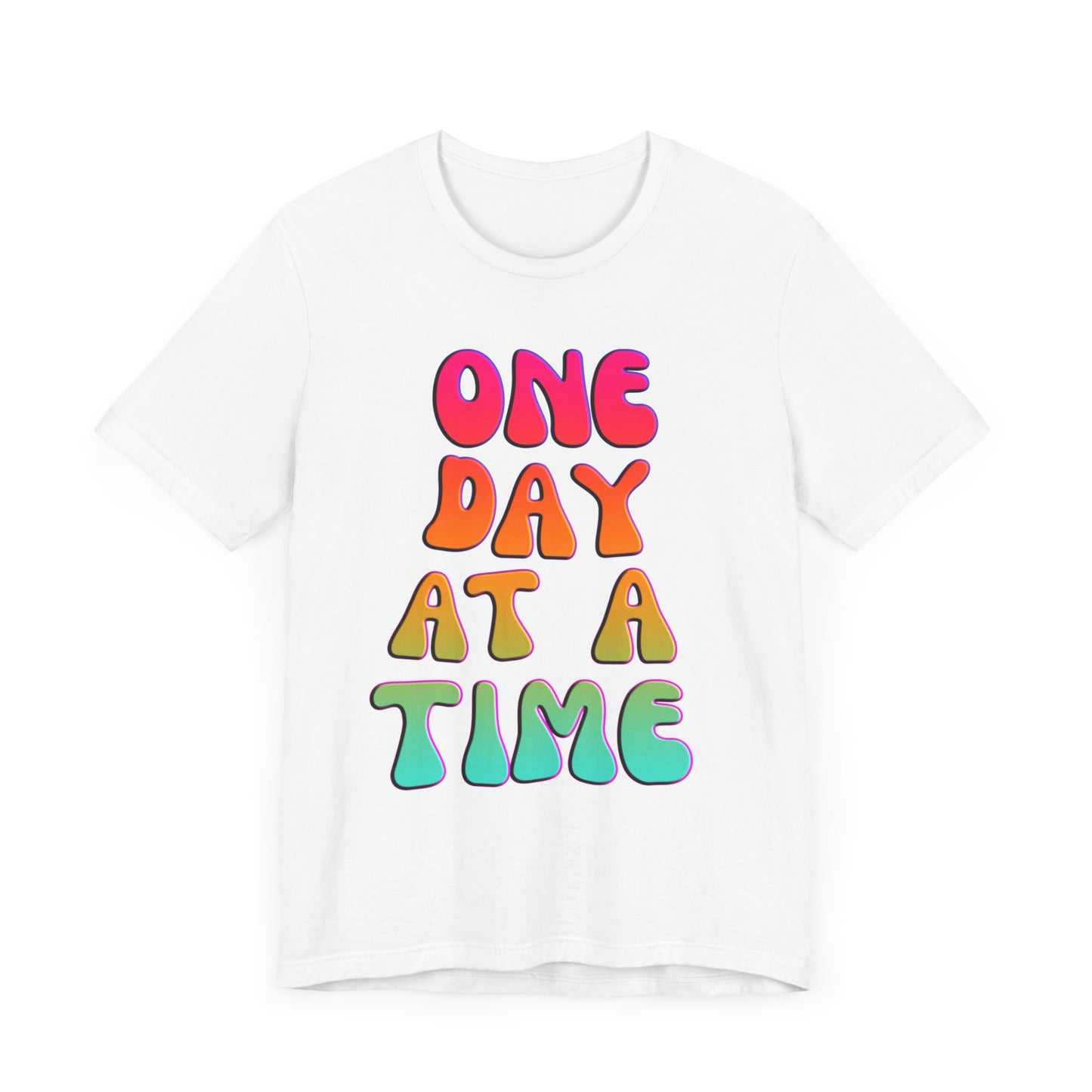 ONE DAY AT A TIME Groovy Edition Unisex Jersey Short Sleeve Tee