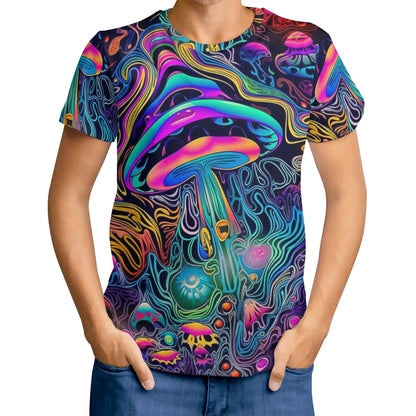 The MAGIC SHROOM V1 Mens All Over Print Staple T-Shirt