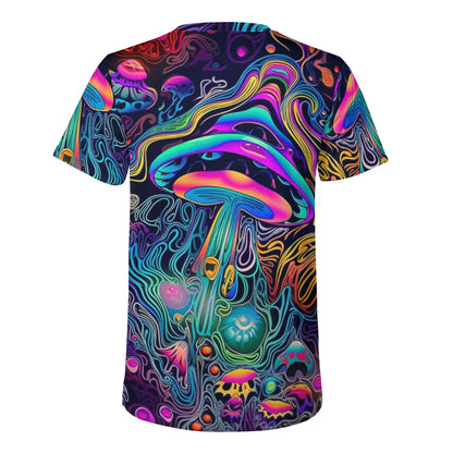 The MAGIC SHROOM V1 Mens All Over Print Staple T-Shirt