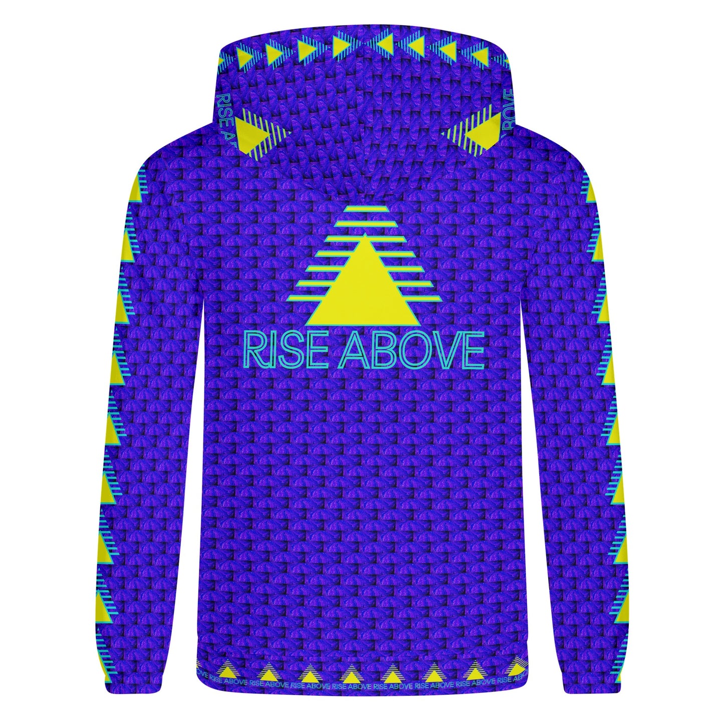 The 2024 RISE ABOVE LTD ED in b/y V Mens Lightweight All Over Print Hoodie