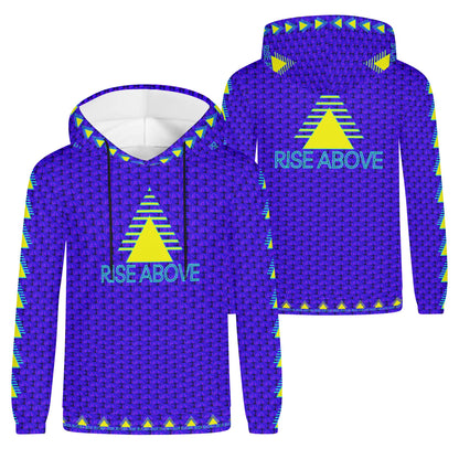 The 2024 RISE ABOVE LTD ED in b/y V Mens Lightweight All Over Print Hoodie