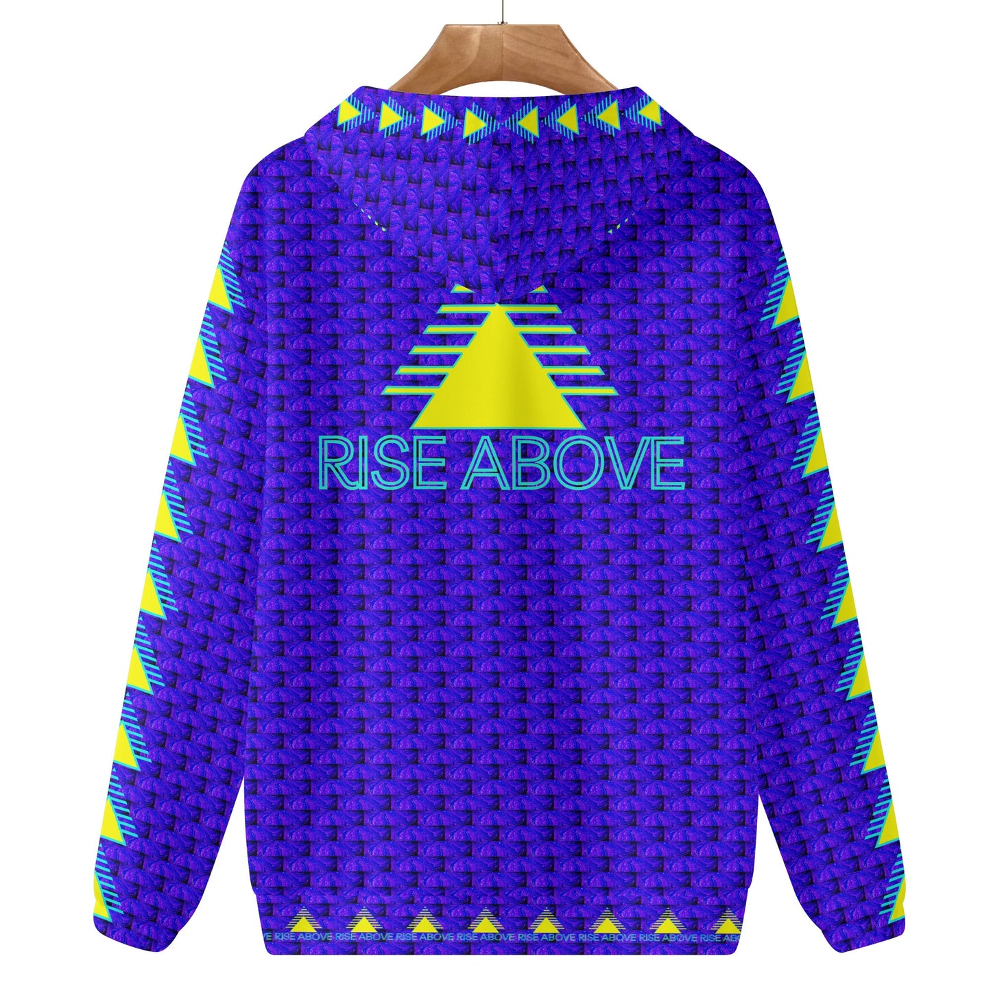 The 2024 RISE ABOVE LTD ED in b/y V Mens Lightweight All Over Print Hoodie