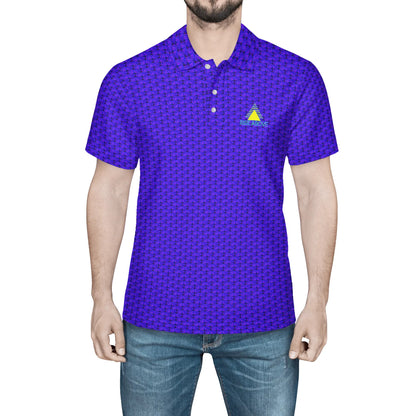 The RISE ABOVE b/y classic Mens All Over Print Polo Shirt