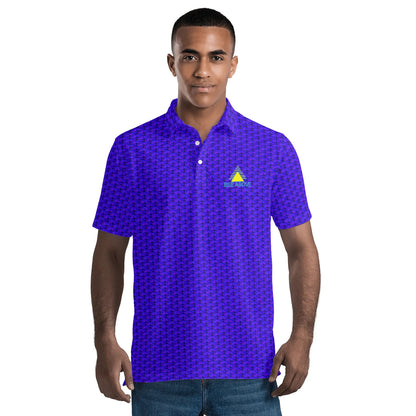 The RISE ABOVE b/y classic Mens All Over Print Polo Shirt