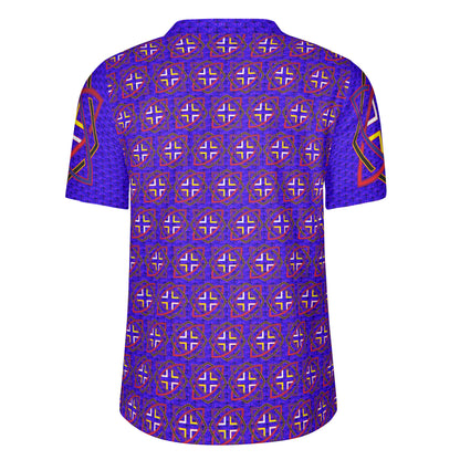 MAASAI based LOGO Mens All Over Print Football Rugby Jersey