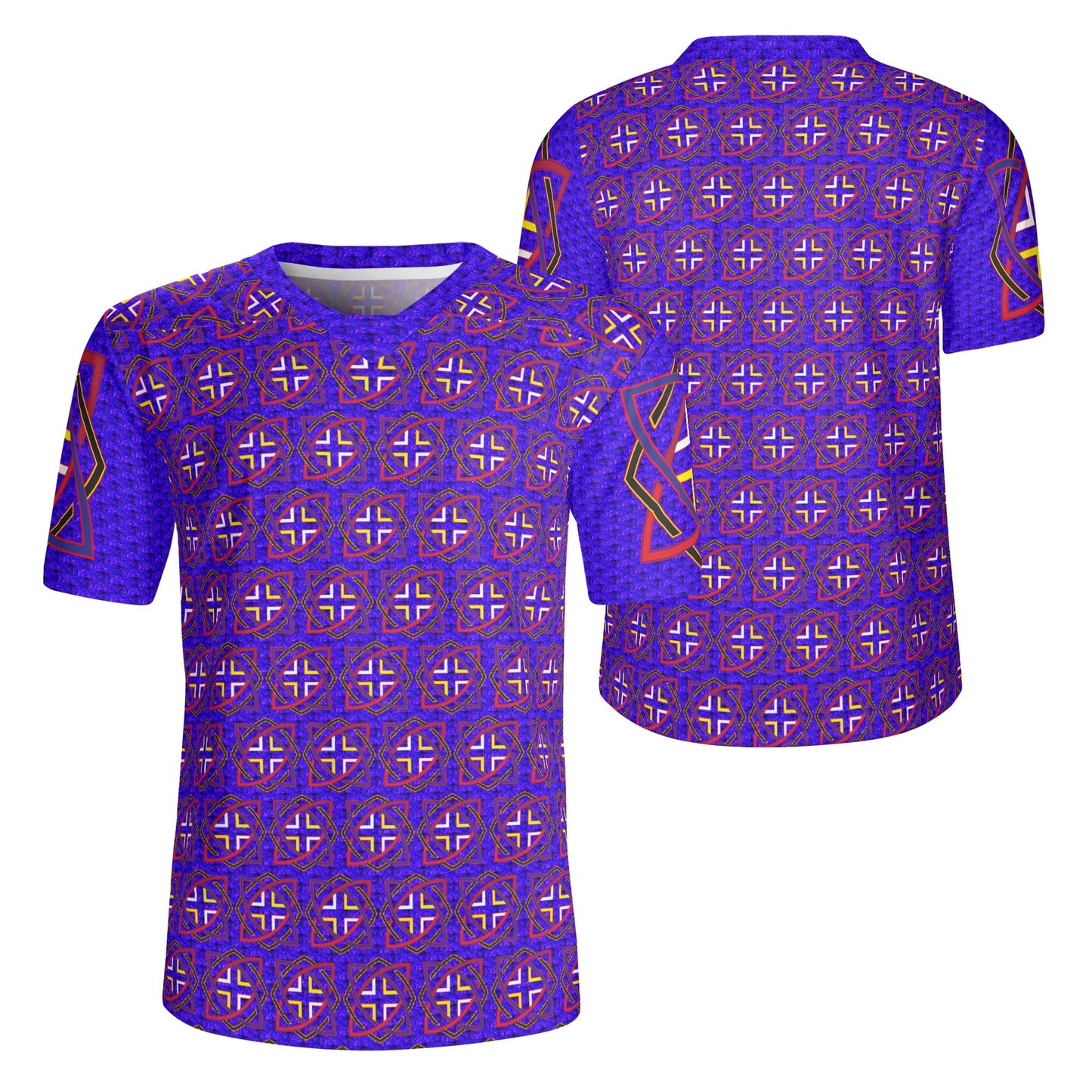 MAASAI based LOGO Mens All Over Print Football Rugby Jersey