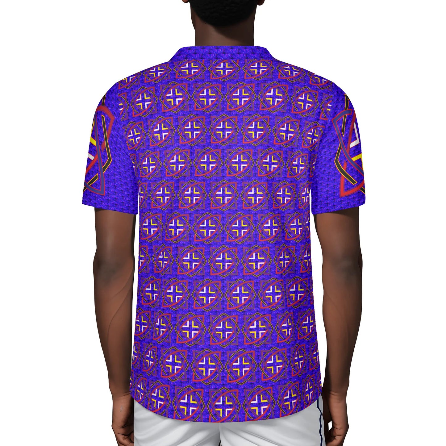 MAASAI based LOGO Mens All Over Print Football Rugby Jersey