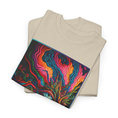 PSYCHEDELIC FACE v 1 Unisex Heavy Cotton Tee