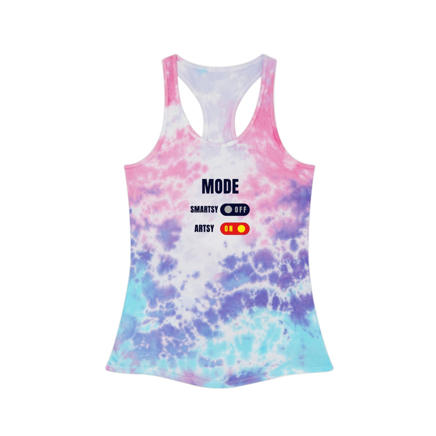 SMARTSY ARTSY Tie Dye Racerback Tank Top