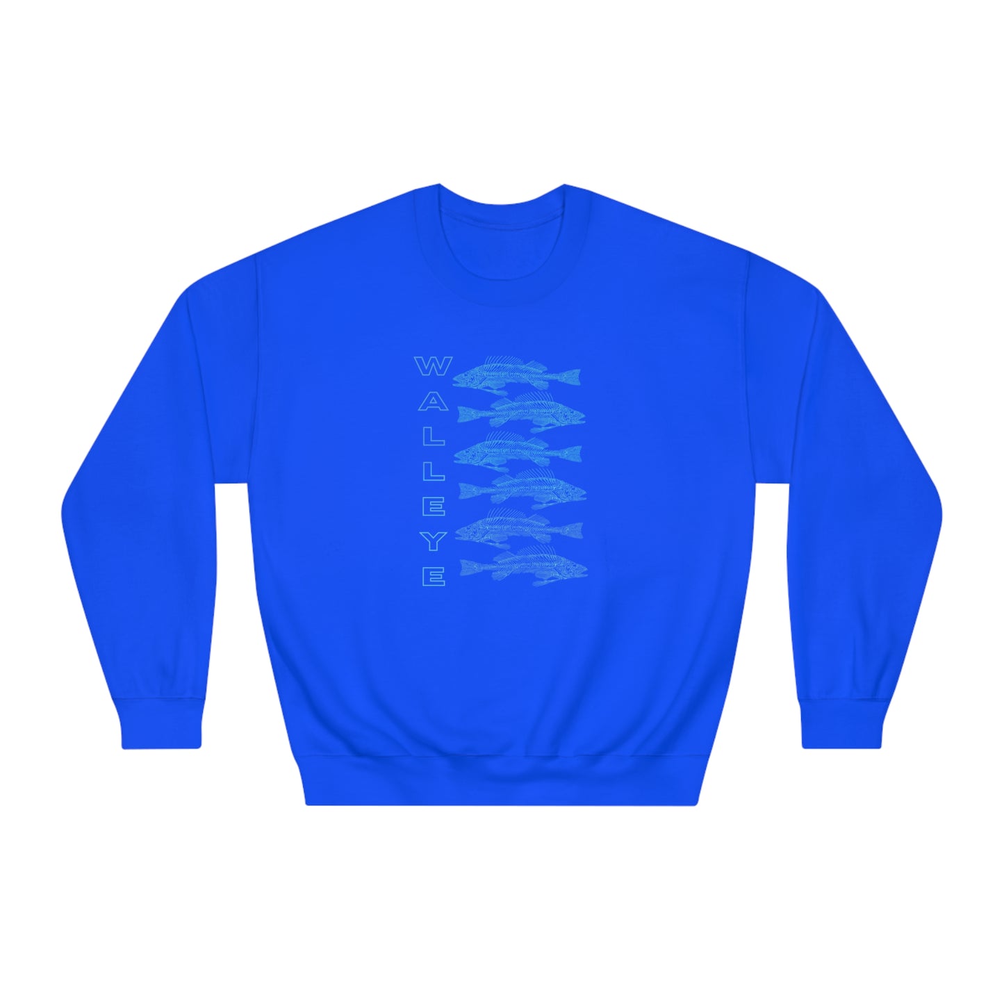 WALLEYE 6 bg gradient Unisex DryBlend® Crewneck Sweatshirt