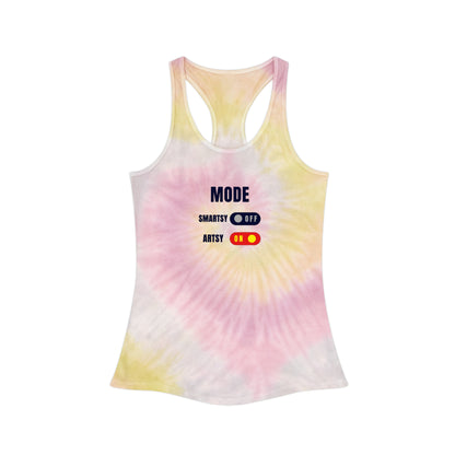 SMARTSY ARTSY Tie Dye Racerback Tank Top