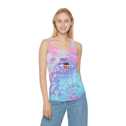 SMARTSY ARTSY Tie Dye Racerback Tank Top