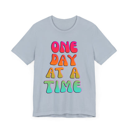 ONE DAY AT A TIME Groovy Edition Unisex Jersey Short Sleeve Tee