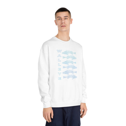 WALLEYE 6 bg gradient Unisex DryBlend® Crewneck Sweatshirt