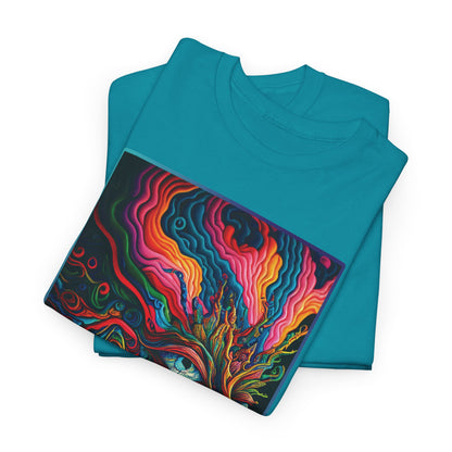 PSYCHEDELIC FACE v 1 Unisex Heavy Cotton Tee