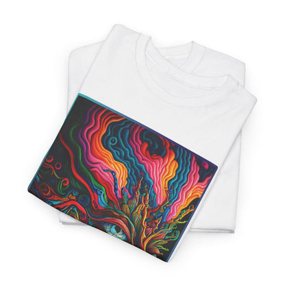 PSYCHEDELIC FACE v 1 Unisex Heavy Cotton Tee