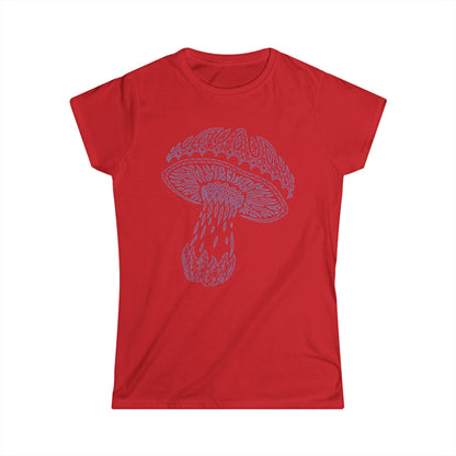 The MUSHROOM Geoprint Women's Softstyle Tee