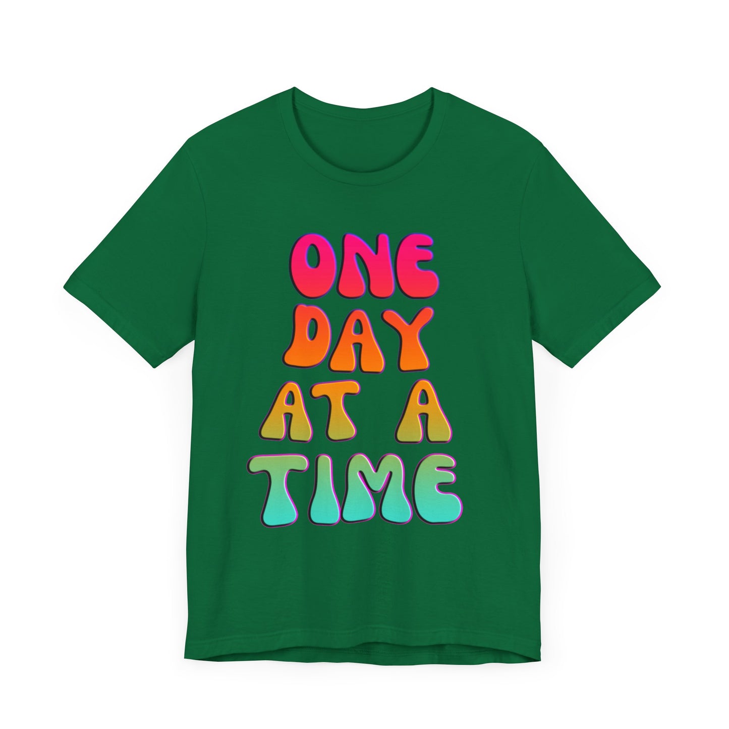 ONE DAY AT A TIME Groovy Edition Unisex Jersey Short Sleeve Tee