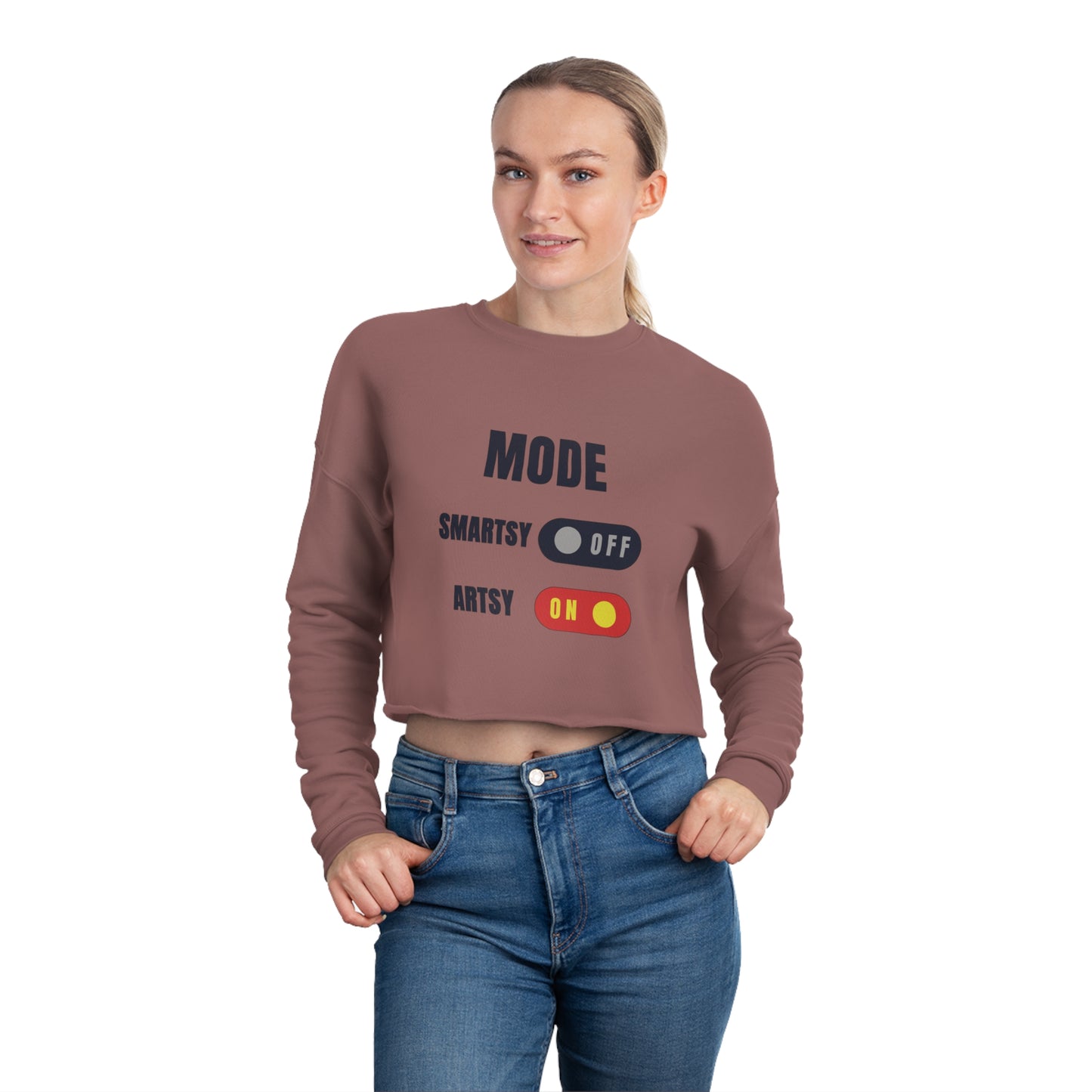 Smartsy Artsy Women's Cropped Sweatshirt