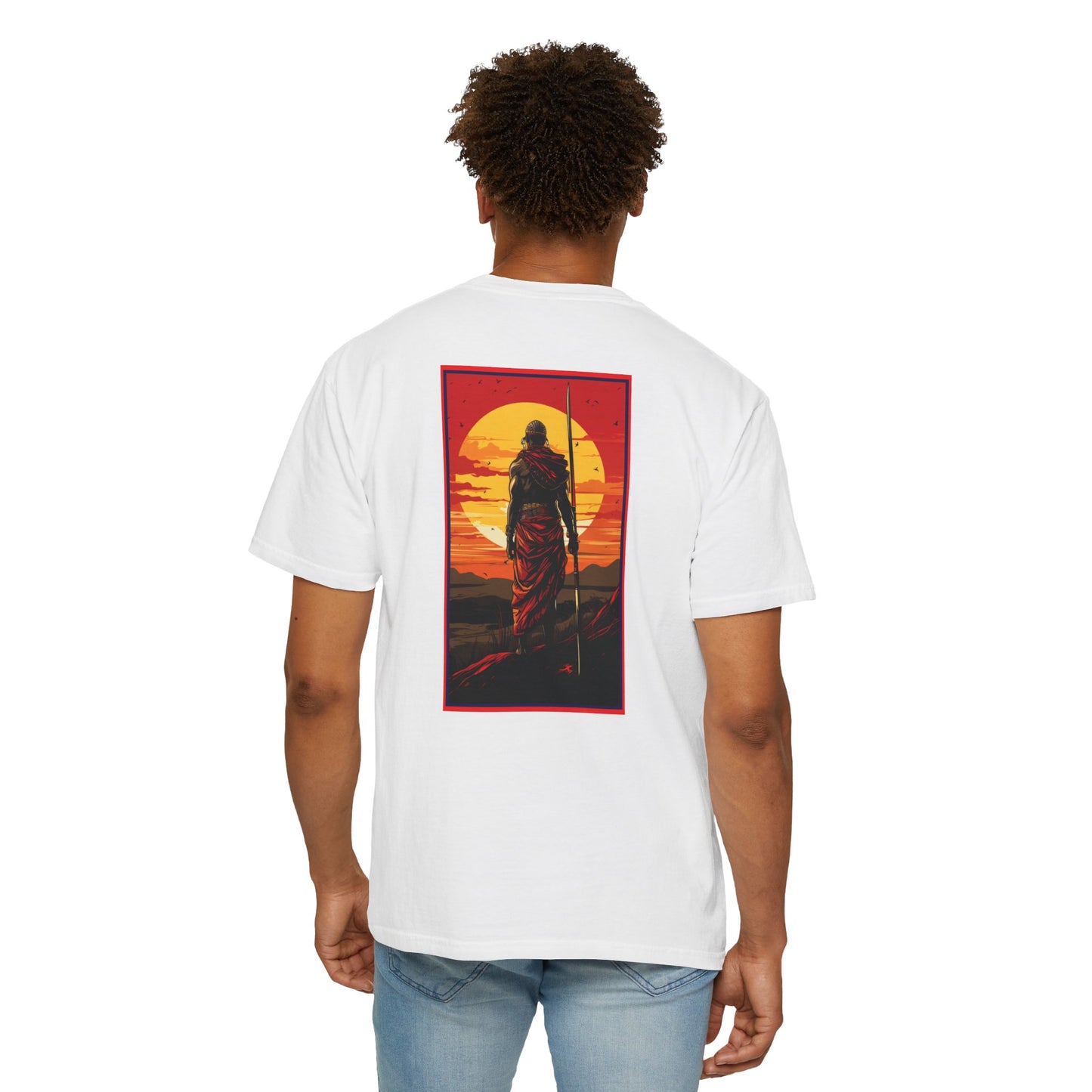 SOPA MAASAI WARRIOR Unisex Garment-Dyed T-shirt