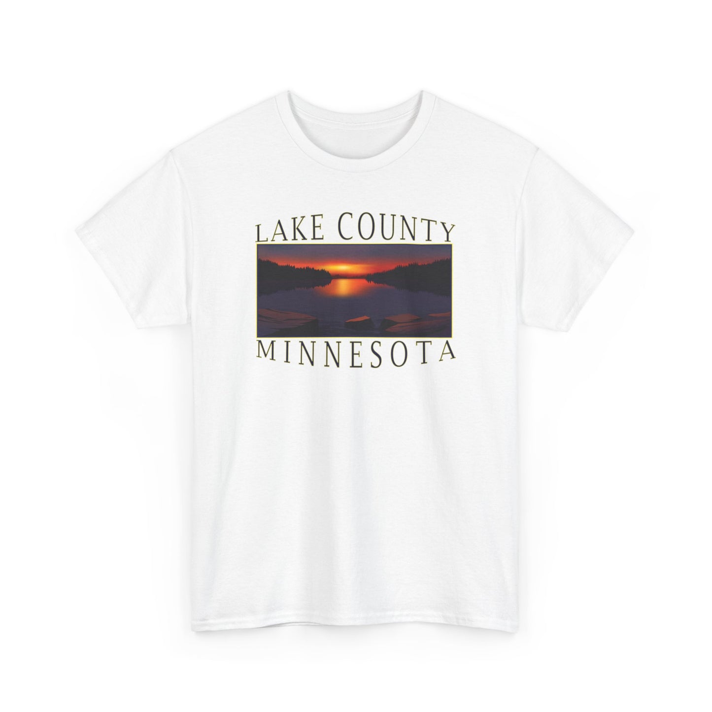 LAKE COUNTY, MINNESOTA Unisex Heavy Cotton Tee