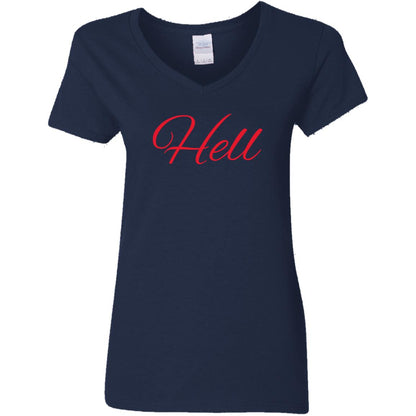 Hell G500VL Ladies' 5.3 oz. V-Neck T-Shirt