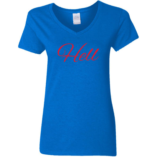 Hell G500VL Ladies' 5.3 oz. V-Neck T-Shirt