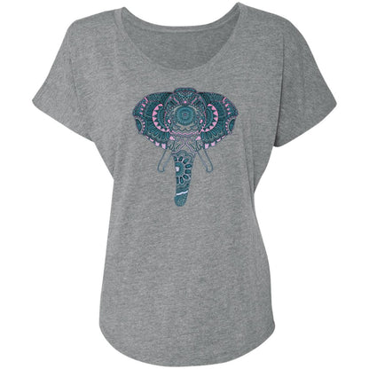 ELEPHANT MANDALA NL6760 Ladies' Triblend Dolman Sleeve