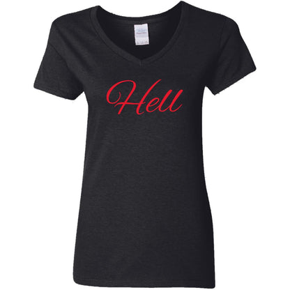 Hell G500VL Ladies' 5.3 oz. V-Neck T-Shirt