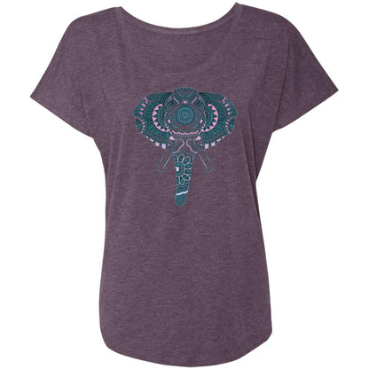 ELEPHANT MANDALA NL6760 Ladies' Triblend Dolman Sleeve